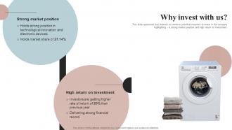 Why Invest With Us Samsung Investor Funding Elevator Pitch Deck