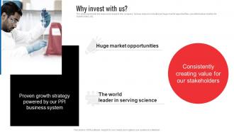 Why Invest With Us Thermofisher Scientific Investor Funding Elevator Pitch Deck