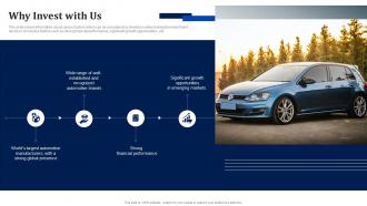 Why Invest With Us Volkswagen Investor Funding Elevator Pitch Deck