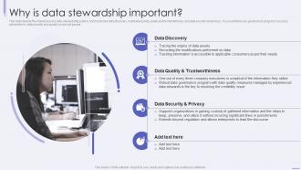 Why Is Data Stewardship Important Ppt Powerpoint Presentation File Grid