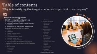 Why Is Identifying The Target Market So Important To A Company Strategy CD V Informative Impactful