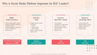 Why Is Social Media Platform Important For B2C Leaders Social Networking Plan To Enhance