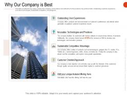 Why our company is best ppt powerpoint presentation gallery ideas