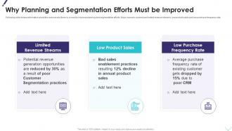 Why planning and segmentation efforts must be improving planning segmentation