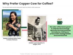 Why prefer copper cow for coffee copper cow coffee funding elevator ppt diagrams