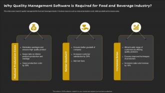 Why Quality Management Software Is Required For Food And Beverage Industry