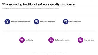 Why Replacing Traditional Software Quality Assurance Upgradation Proposal