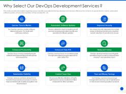 Why select our devops development services devops services development proposal it