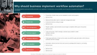 Why Should Business Implement Workflow Automation Process Improvement Strategies