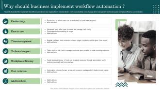 Why Should Business Implement Workflow Automation Workflow Automation Implementation