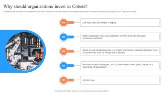 Why Should Organizations Invest In Cobots Perfect Synergy Between Humans And Robots