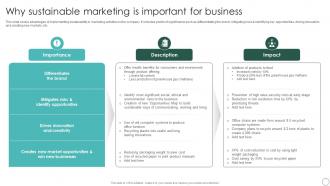 Why Sustainable Marketing Sustainable Marketing Principles To Improve Lead Generation MKT SS V