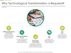 Why technological transformation is required it transformation at workplace ppt mockup