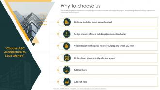 Why To Choose Us Architecture Company Profile