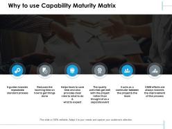 Why to use capability maturity matrix