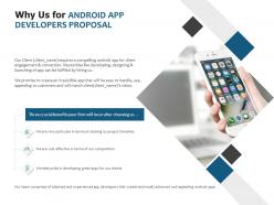 Why Us For Android App Developers Proposal Ppt Powerpoint Presentation Tips