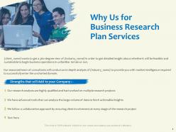 Why us for business research plan services highly qualified ppt powerpoint presentation portfolio
