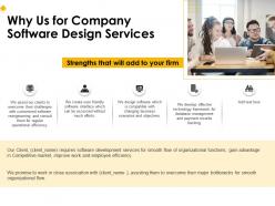 Why Us For Company Software Design Services Ppt File Design