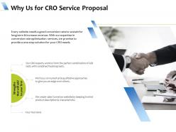 Why us for cro service proposal ppt powerpoint presentation outline microsoft