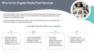 Why us for digital media post services ppt summary example file