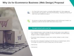 Why us for ecommerce business web design proposal ppt powerpoint presentation model pictures