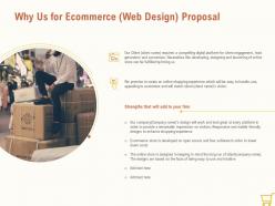 Why us for ecommerce web design proposal ppt powerpoint presentation pictures