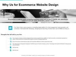Why us for ecommerce website design ppt powerpoint presentation file