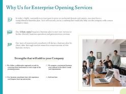 Why Us For Enterprise Opening Services Ppt Powerpoint Presentation Inspiration