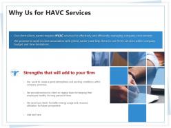 Why Us For HAVC Services Ppt Powerpoint Presentation Infographics Layouts