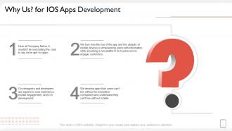 Why us for ios apps development ppt styles vector