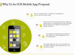 Why us for ios mobile app proposal ppt powerpoint presentation portfolio inspiration