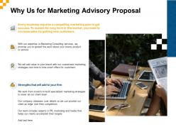 Why Us For Marketing Advisory Proposal Ppt Powerpoint Presentation Summary