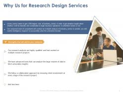 Why us for research design services ppt powerpoint presentation infographic template