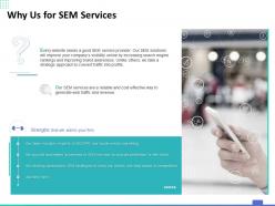 Why us for sem services ppt powerpoint presentation summary design templates