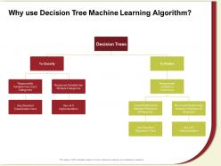 Why Use Decision Tree Machine Learning Algorithm Predict Ppt Powerpoint Presentation Ideas Portfolio