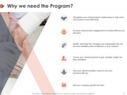 Why we need the program ppt powerpoint presentation professional templates