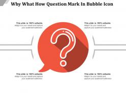 Why what how question mark in bubble icon