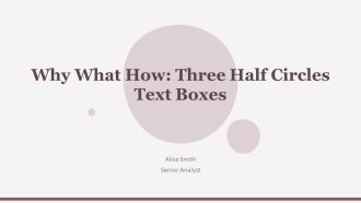 Why What How Three Half Circles Text Boxes PPT Example AT