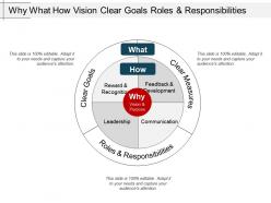 Why what how vision clear goals roles and responsibilities