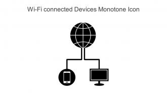 Wi Fi Connected Devices Monotone Icon In Powerpoint Pptx Png And Editable Eps Format