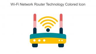 Wi Fi Network Router Technology Colored Icon In Powerpoint Pptx Png And Editable Eps Format