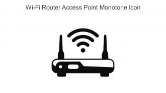 Wi Fi Router Access Point Monotone Icon In Powerpoint Pptx Png And Editable Eps Format