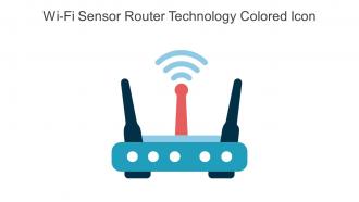 Wi Fi Sensor Router Technology Colored Icon In Powerpoint Pptx Png And Editable Eps Format