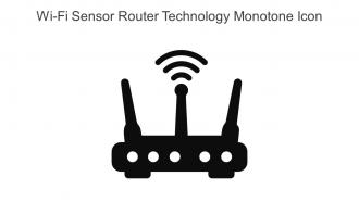 Wi Fi Sensor Router Technology Monotone Icon In Powerpoint Pptx Png And Editable Eps Format