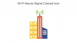 Wi Fi Server Signal Colored Icon In Powerpoint Pptx Png And Editable Eps Format
