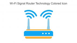 Wi Fi Signal Router Technology Colored Icon In Powerpoint Pptx Png And Editable Eps Format