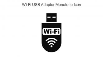 Wi Fi USB Adapter Monotone Icon In Powerpoint Pptx Png And Editable Eps Format