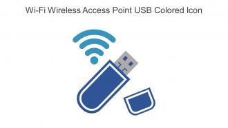 Wi Fi Wireless Access Point USB Colored Icon In Powerpoint Pptx Png And Editable Eps Format