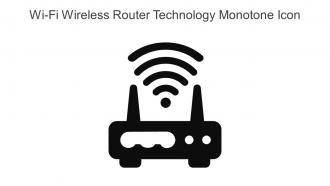 Wi Fi Wireless Router Technology Monotone Icon In Powerpoint Pptx Png And Editable Eps Format