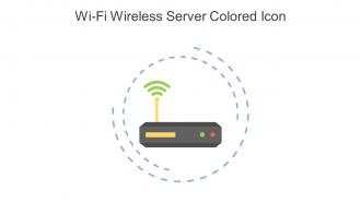 Wi Fi Wireless Server Colored Icon In Powerpoint Pptx Png And Editable Eps Format